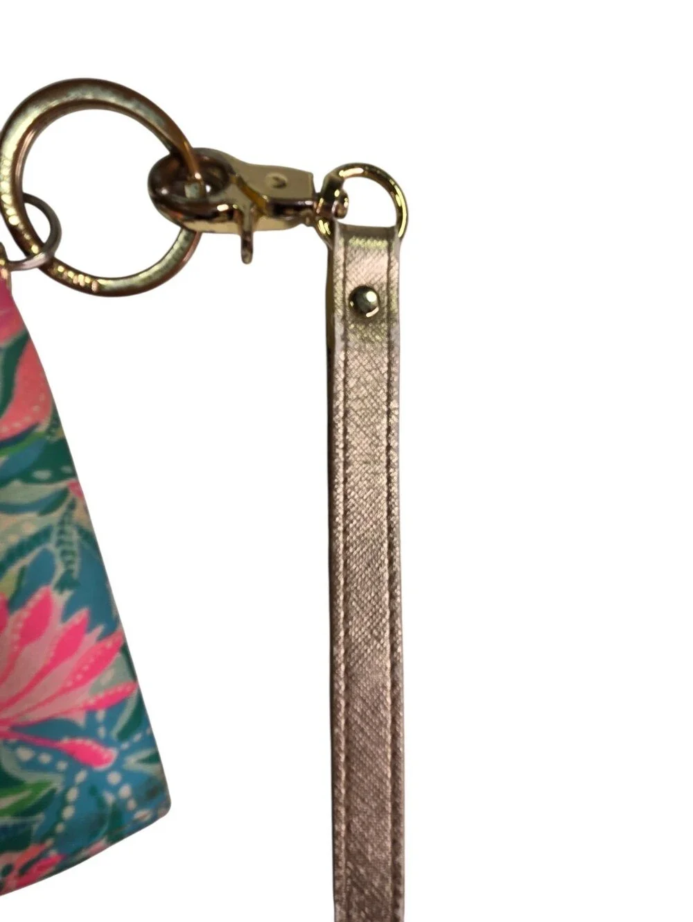 Lilly Pulitzer Snap ID Card Case Wristlet Golden Hour Print Travel Colorful